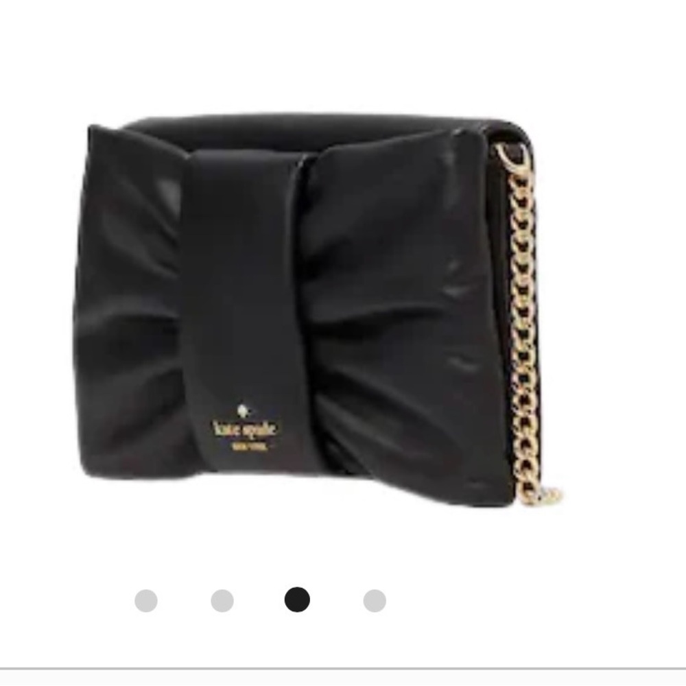 Kate Spade Black Leather Crossbody with Gold Accents - Picture 7 of 10
